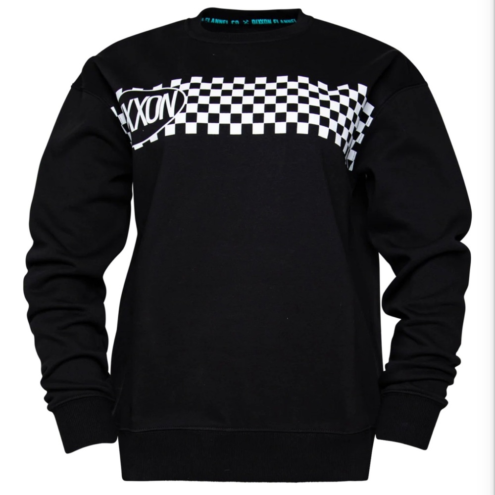 DIXXON Black and White Checkered Sweatshirt - Picture 4 of 6
